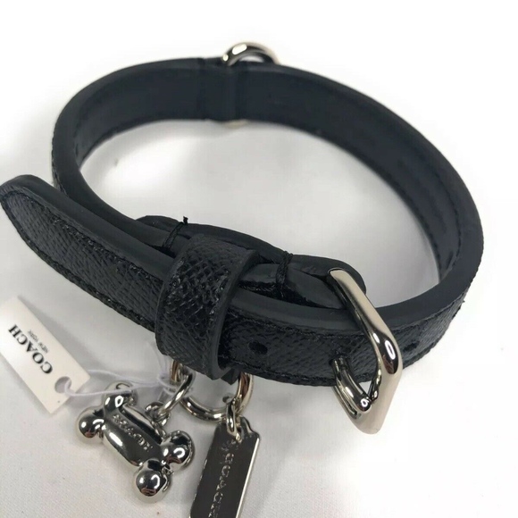 Coach Other Coach Small Pet Dog Coated Leather Collar Black Poshmark